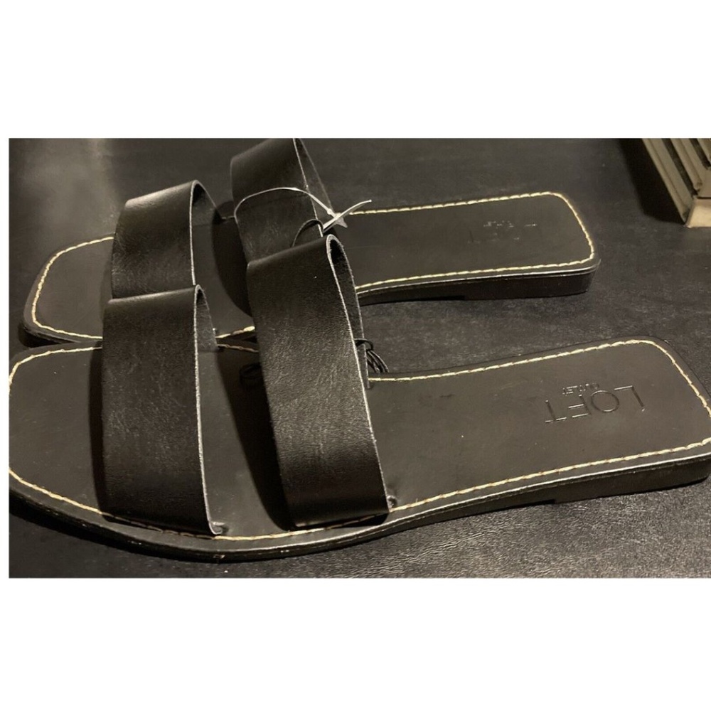 Loft Outlet Black Slide Sandals Size 10M